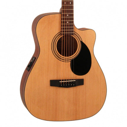 Cort AF500CE Standard Series Cutaway 6 String Electro Acoustic Guitar - Image 5