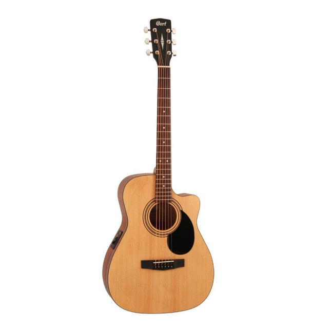 Cort AF500CE Standard Series Cutaway 6 String Electro Acoustic Guitar - Image 4