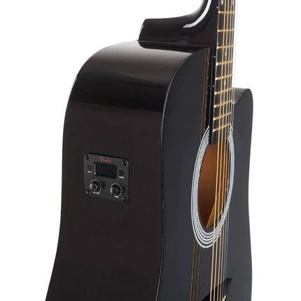 Fender Squier SA-105CE Cutaway Electro Acoustic Guitar - Image 9