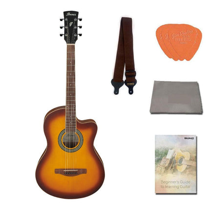 Ibanez MD39C 39 inch Cutaway Acoustic Guitar with Strap, Picks, Polishing Cloth & Ebook - Image 22