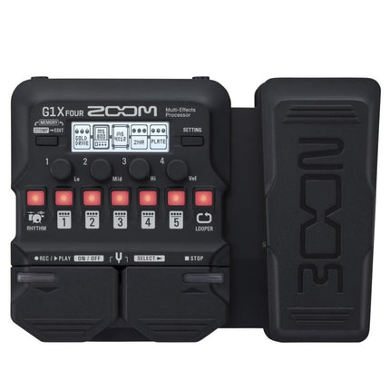 Zoom G1X Four Guitar Multi-Effects Expression Pedal
